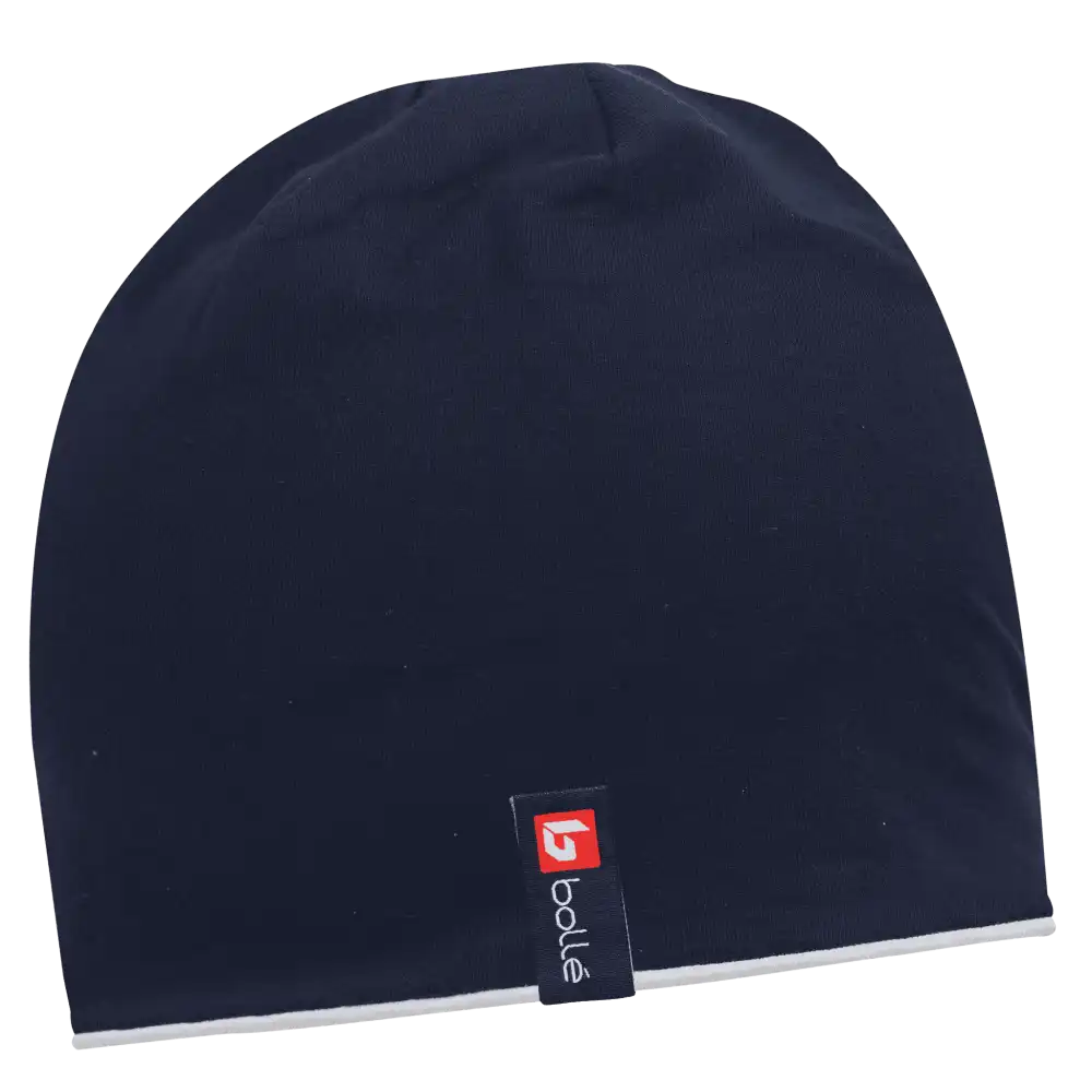 Duo Kääntö-trikoopipo omalla logolla (coFEE 3049) - Tummansininen ja Valkoinen