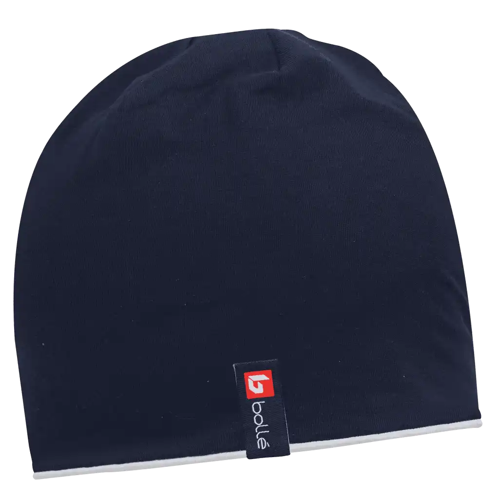 Duo Kääntö-trikoopipo omalla logolla (coFEE 3049) - Tummansininen ja Valkoinen