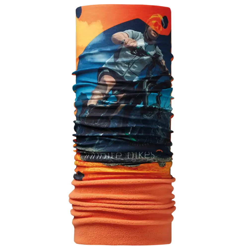 Lämmin fleece tuubihuivi oma valokuva liitetty painatukseen.