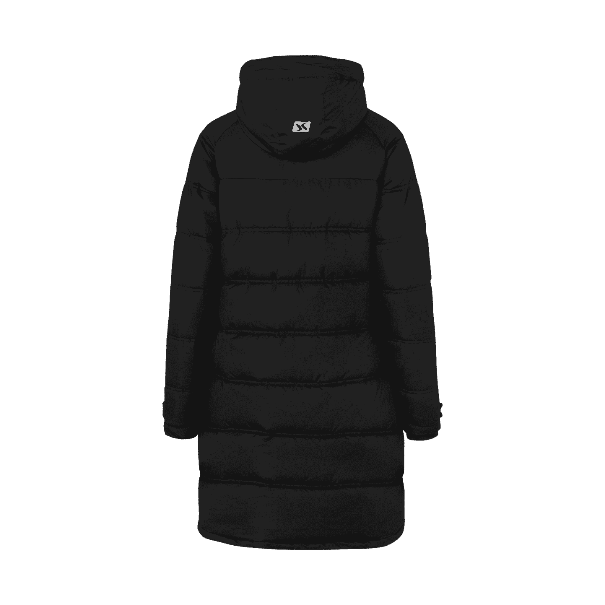 Musta GEYSER Winter Jacket naisille takaa – omalla logolla (G11070)