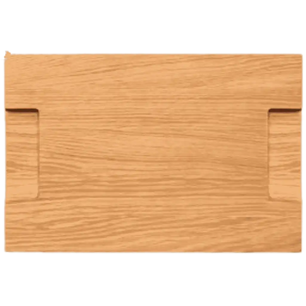 Global tammileikkuulaudan 30x20cm pohja alapuolelta kuvattuna