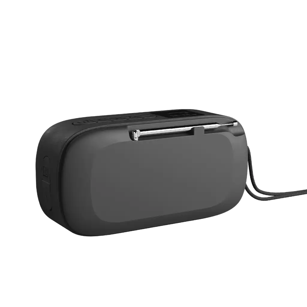 SACKit Go 300 kannettava radio ja kaiutin takaa 