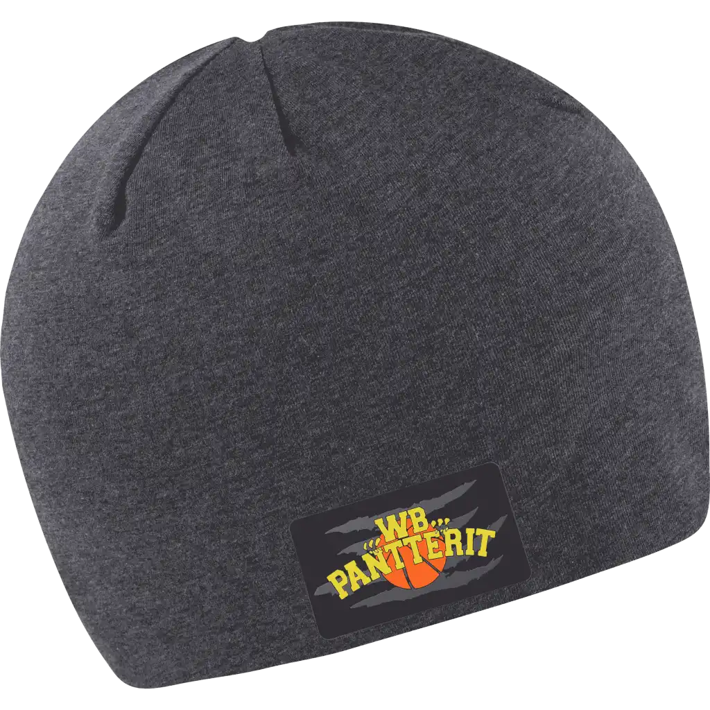 Fleece Trikoopipo omalla logolla - Harmaa kumilogo