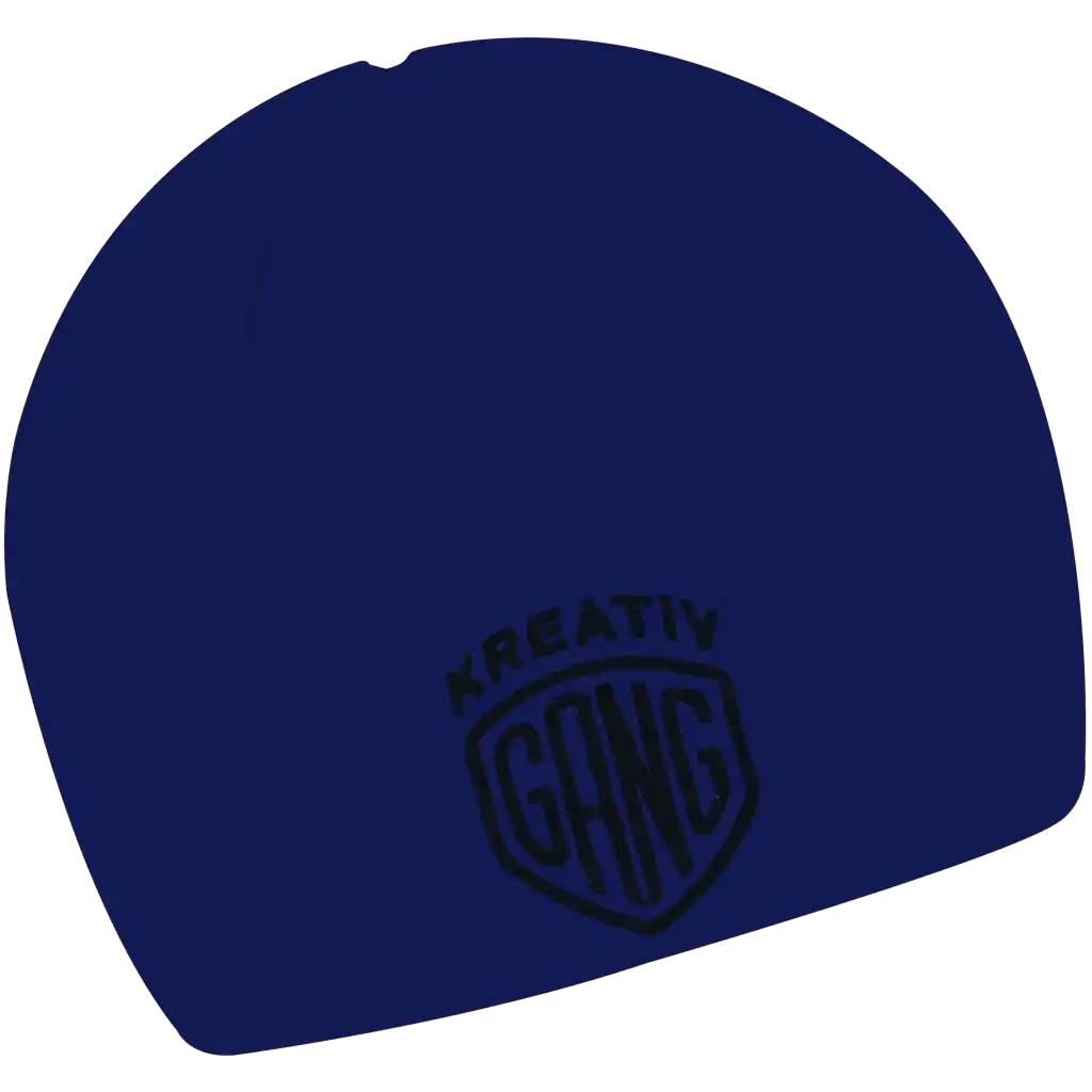 Fleece Trikoopipo omalla logolla - Tummansininen brodeerattu logo