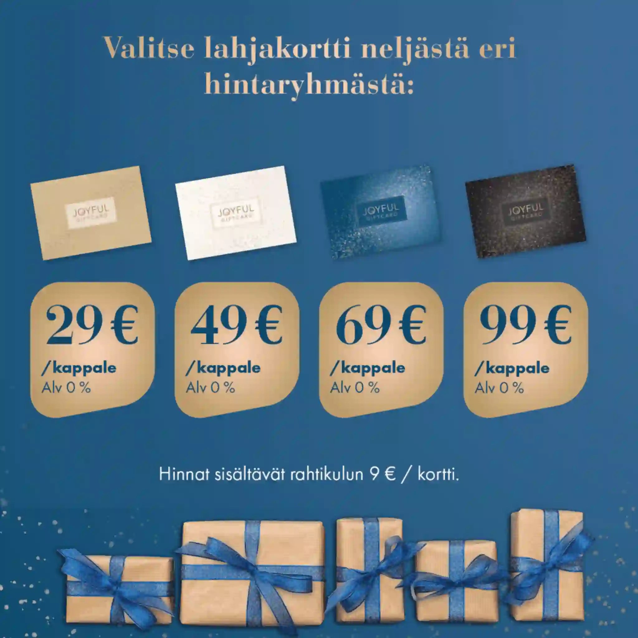 Joyful Giftcard – Lahjakortti yrityksille