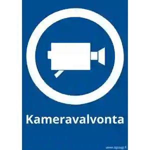 Kameravalvonta kyltti ilmainen tulostus.