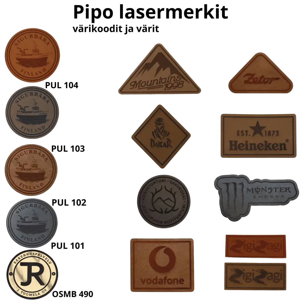 Pipo omalla logolla - Lasermerkki mallit pipoon