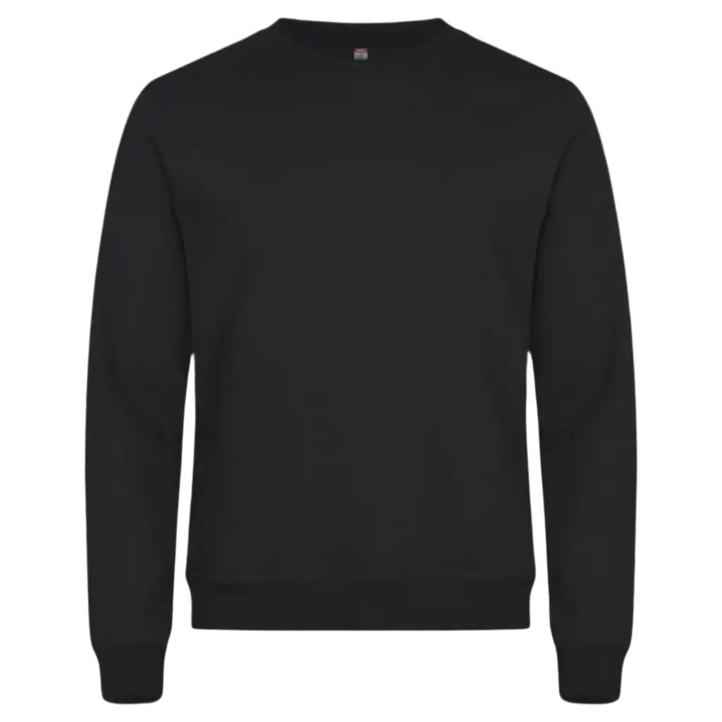 Miami Roundneck musta college omalla yrityksen logolla-ZigiZagi