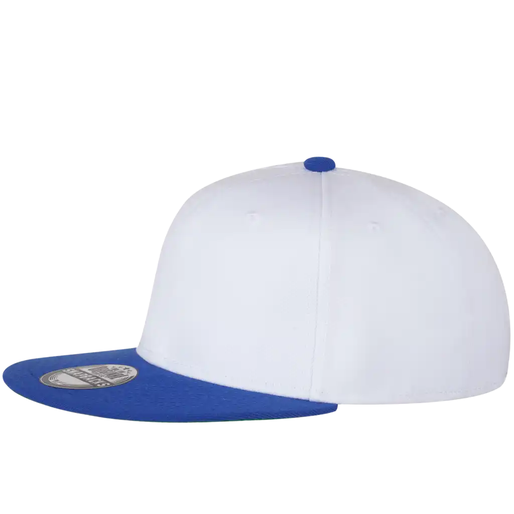 Retro snapback lippalakki valkoinen omalla logolla