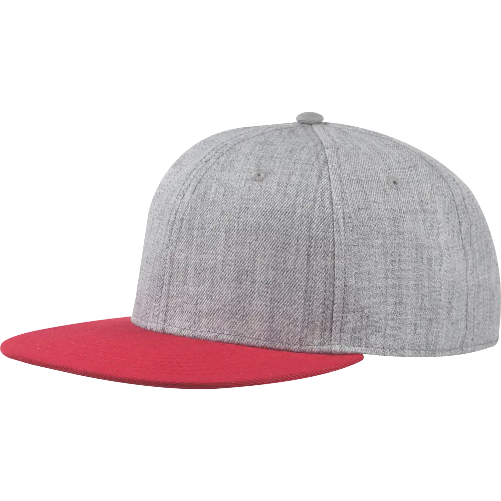 Snapback melange punainen lippa omalla logolla-ZigiZagi