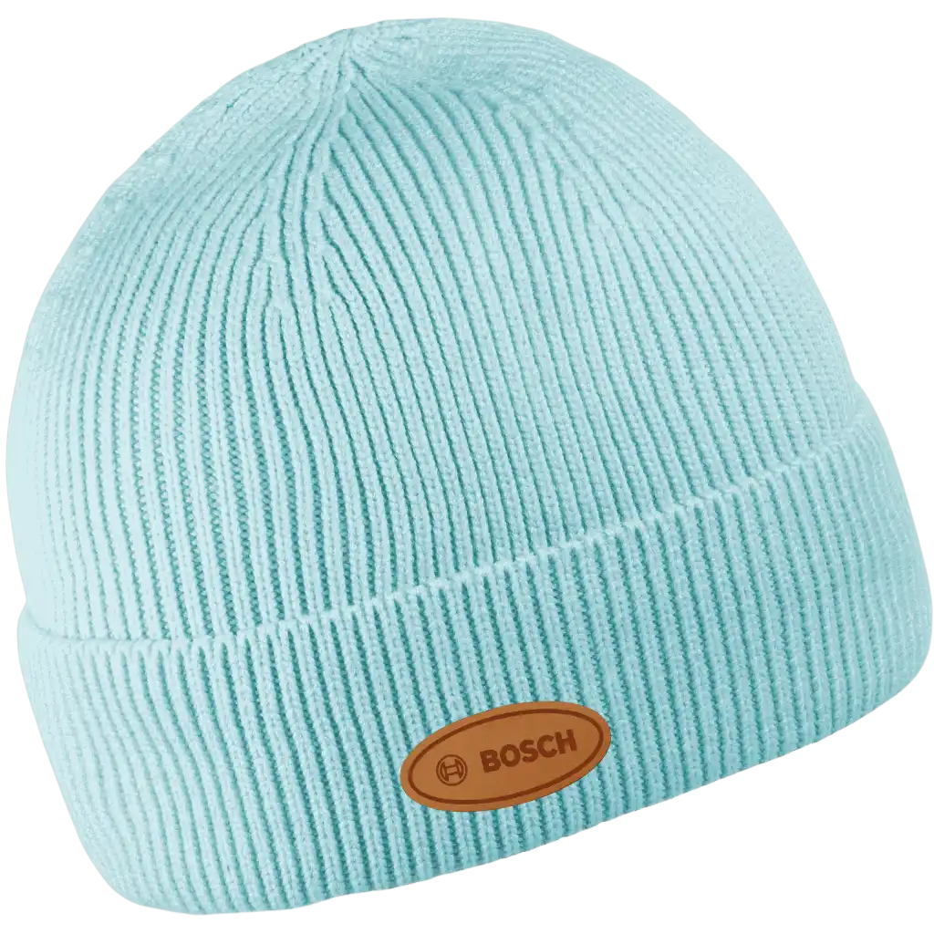 Premium Viskoosipipo omalla logolla (coFEE 3010) - Minttu, logo tehty lasermerkillä.