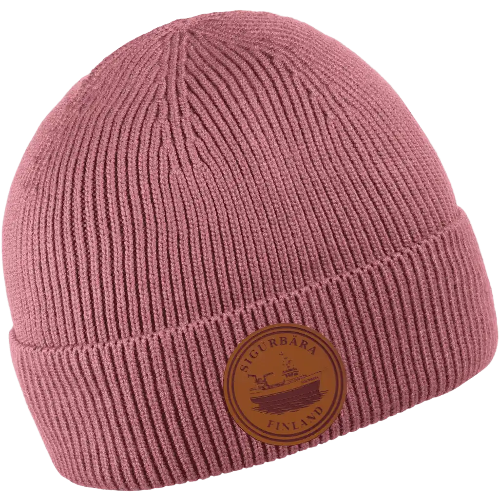 Premium Viskoosipipo omalla logolla (coFEE 3010) - Burgundy, logo tehty lasermerkillä.