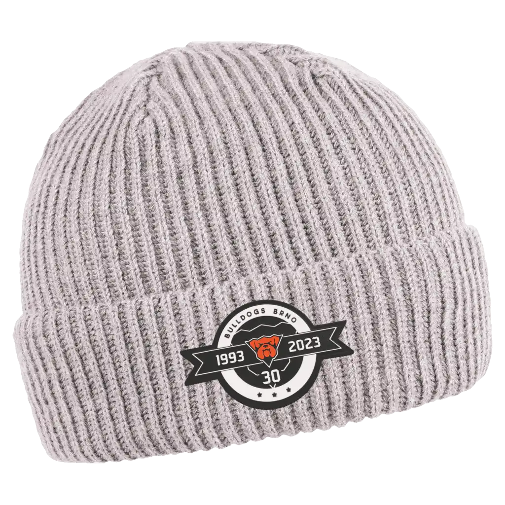 Wrap pipo omalla logolla - Harmaa kumimerkki logo