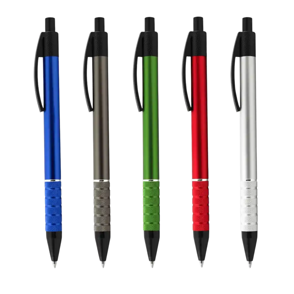 Artist-metallikynät omalla logolla – hopea, sininen, harmaa ja vihreä