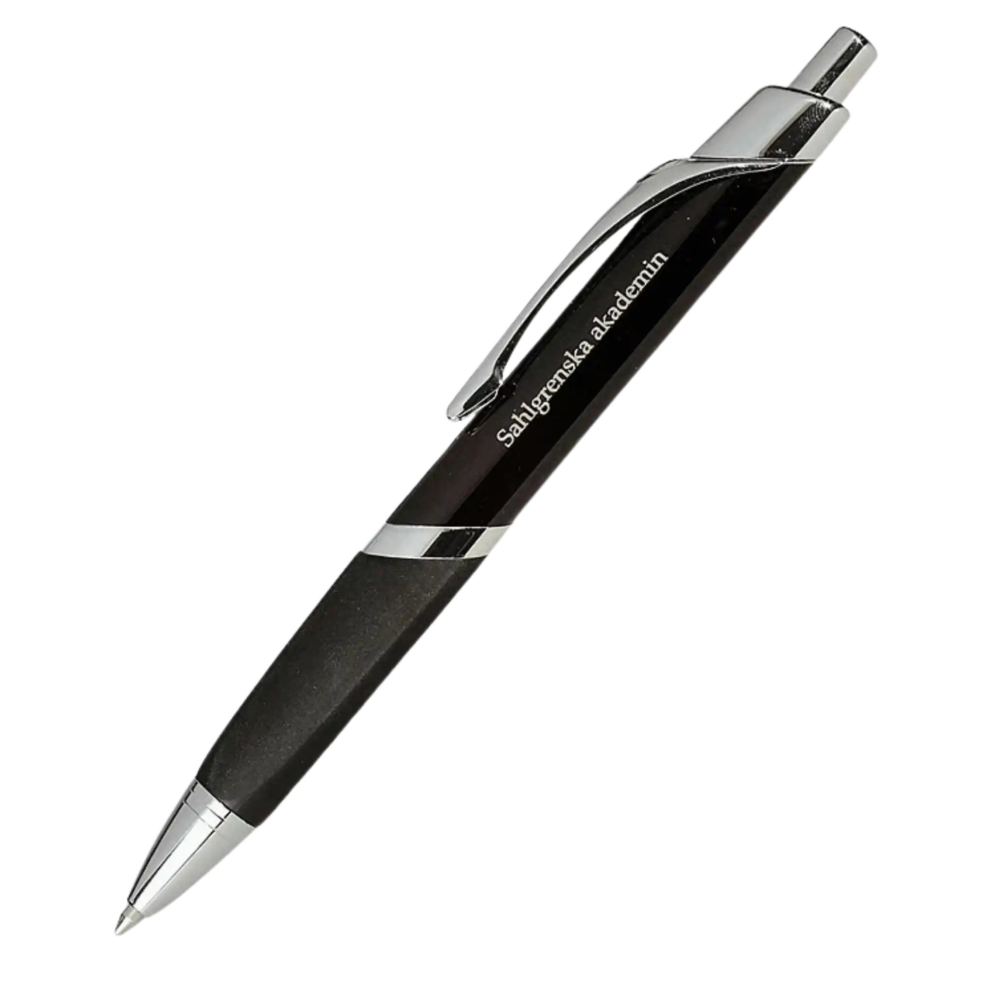 Bermuda metallinen mainoskynä omalla logolla – musta kiiltävä