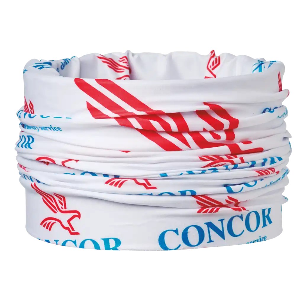 Coolmax® tuubihuivi kaulassa, valmiina käyttöön