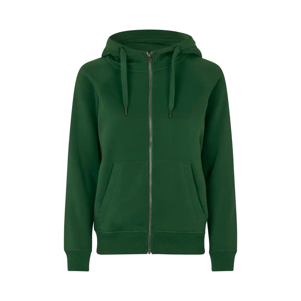 ID CORE 0639 Huppari omalla logolla - Bottle green - ZigiZagi