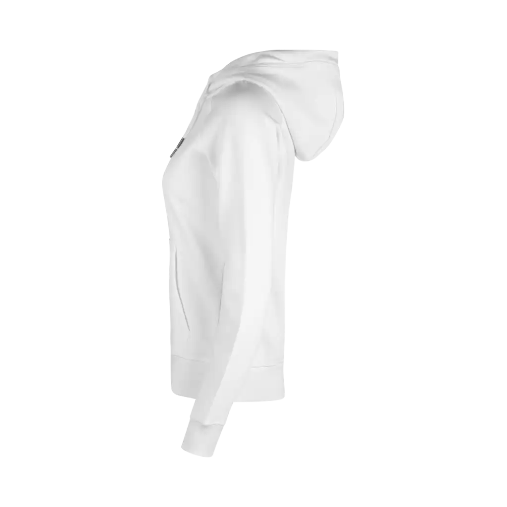 ID CORE 0639 - Huppari omalla logolla valkoinen - Vasen sivu - 
 ZigiZagi