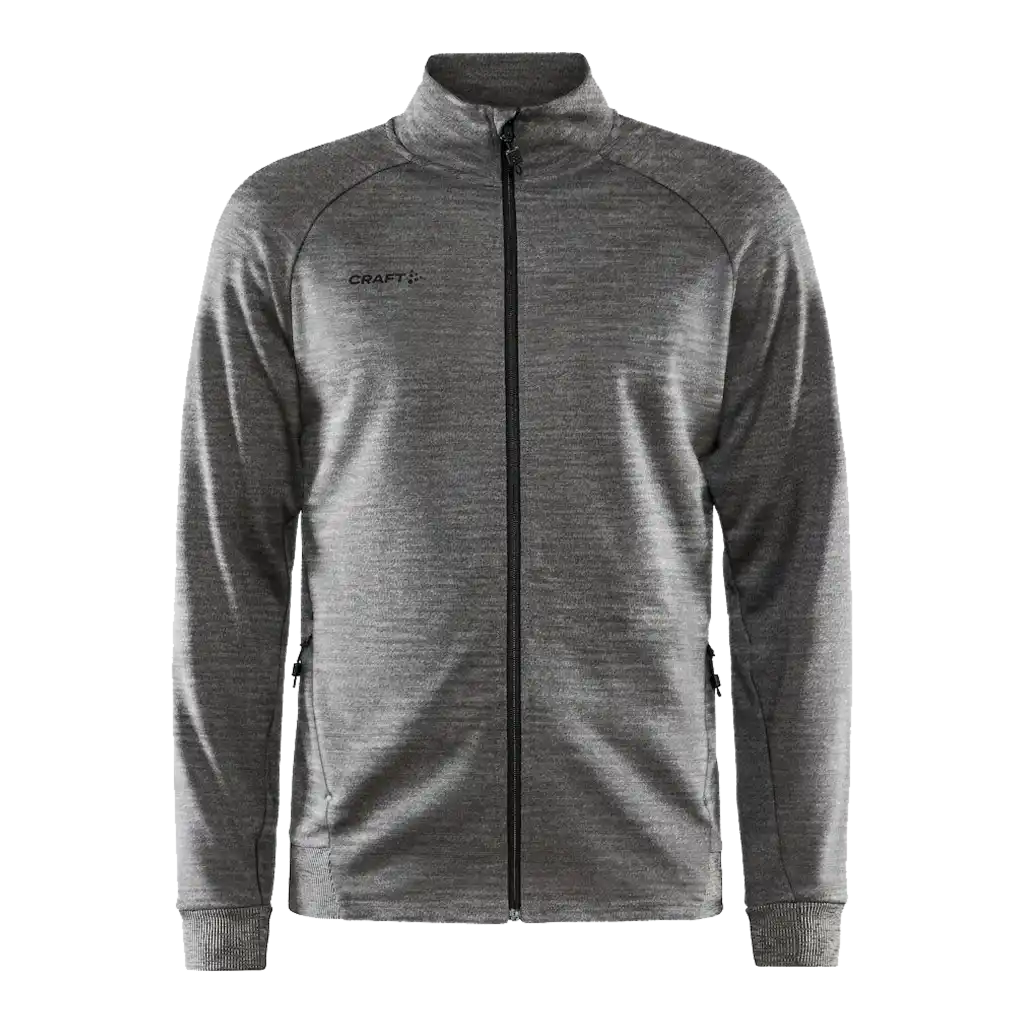 Takki omalla painatuksella - CRAFT UNIFY JACKET Dark Grey Melange -ZigiZagi