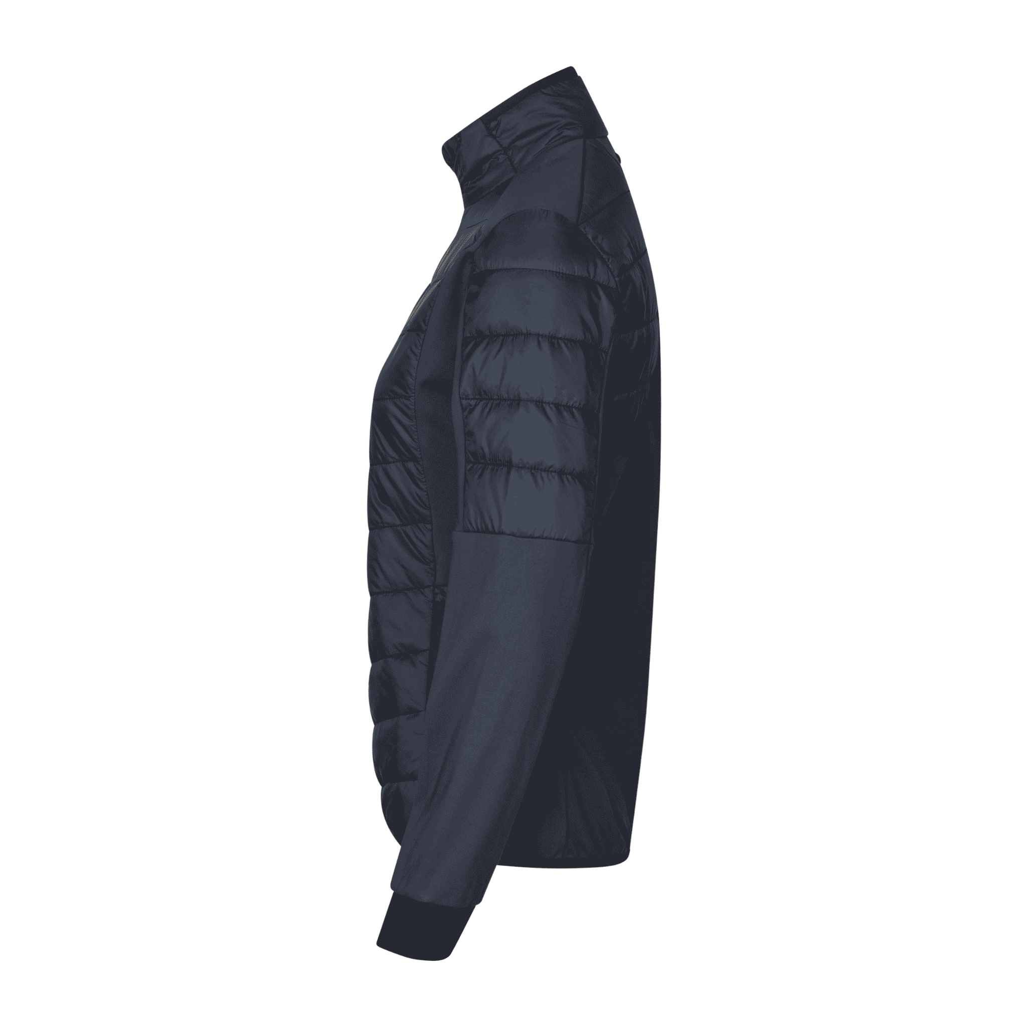 Navy GEYSER Hybrid Jacket naisille omalla logolla – sivukuva (G11032)