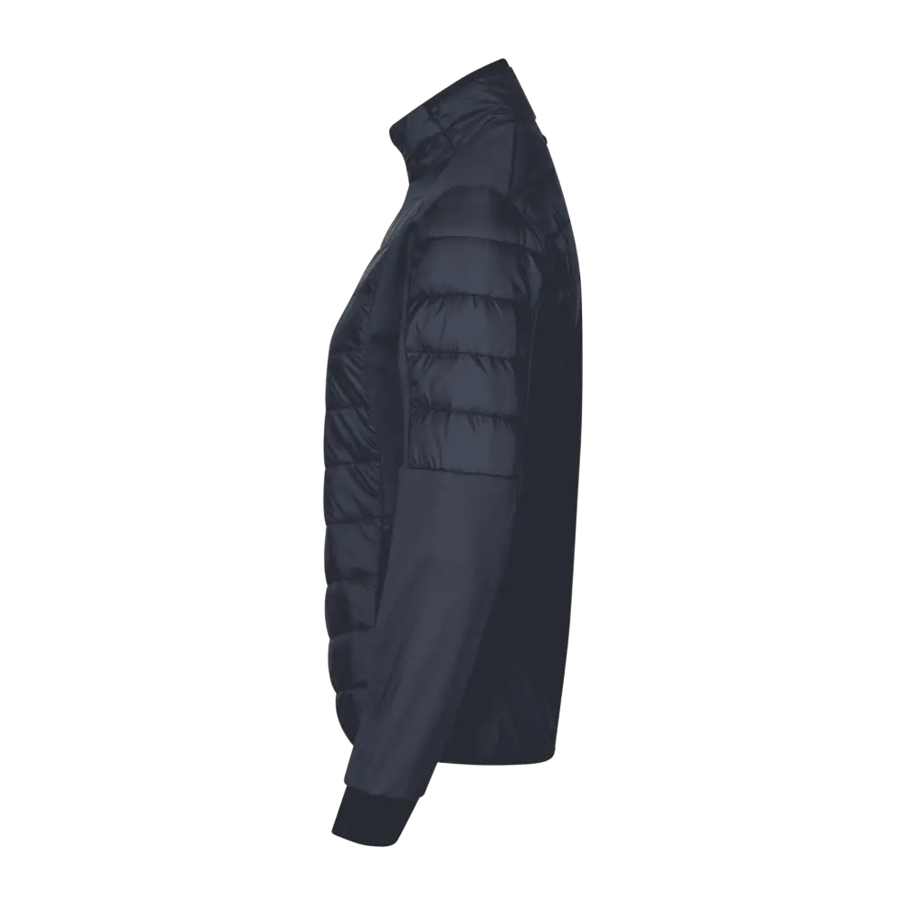 Navy GEYSER Hybrid Jacket naisille omalla logolla – sivukuva (G11032)