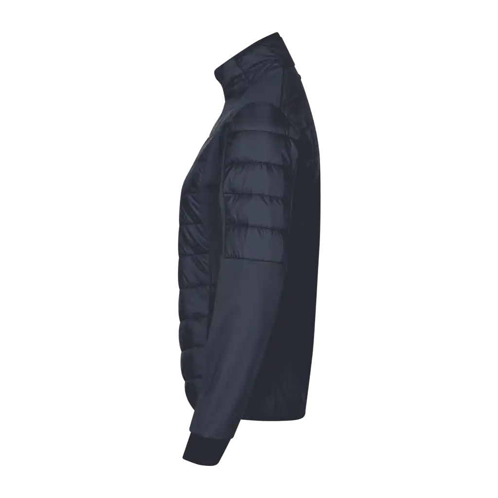 Navy GEYSER Hybrid Jacket naisille omalla logolla – sivukuva (G11032)
