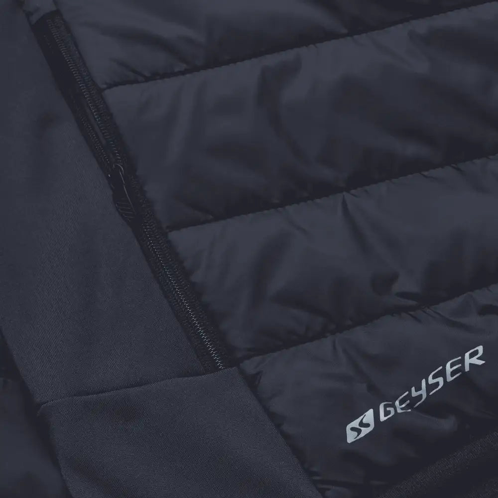 GEYSER Hybrid Jacket naisille omalla logolla – lähikuva materiaalista ja yksityiskohdista (G11032)