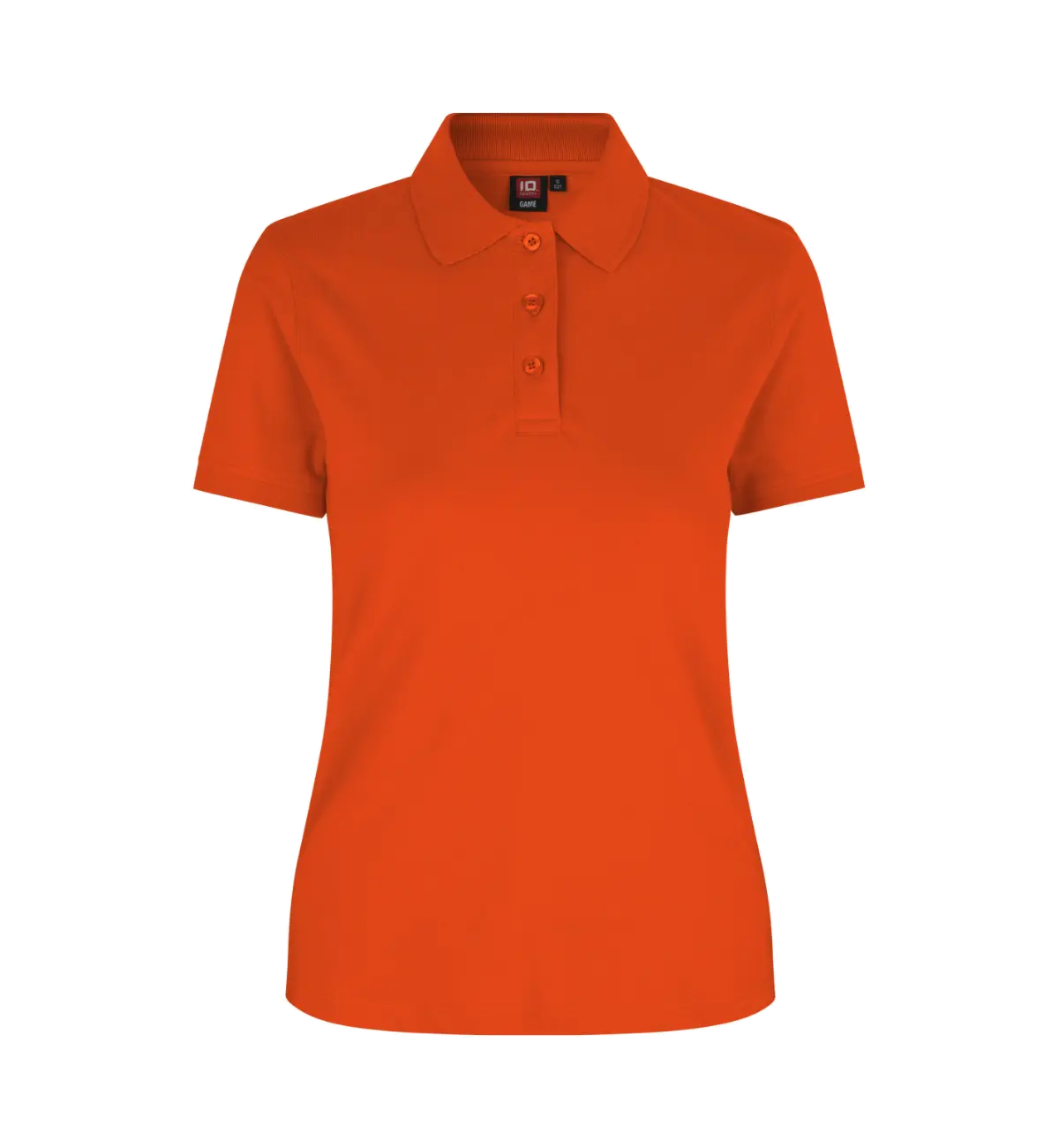 ID 0527 Stretch naisten pikeepaita, oranssi, edestä
