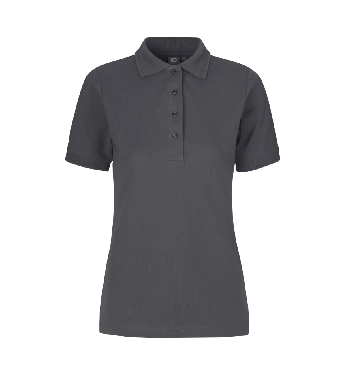 ID PRO Wear 0321 naisten pikeepaita, tummanharmaa, edestä