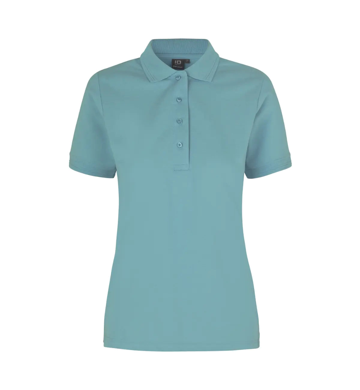 ID PRO Wear 0321 naisten pikeepaita, murrettu turkoosi, edestä