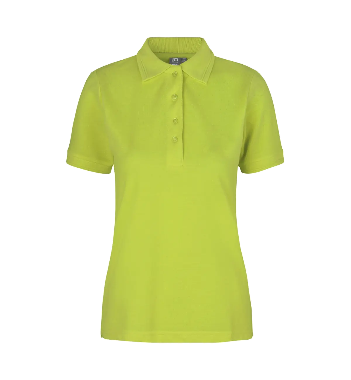 ID PRO Wear 0321 naisten pikeepaita, limenvihreä, edestä