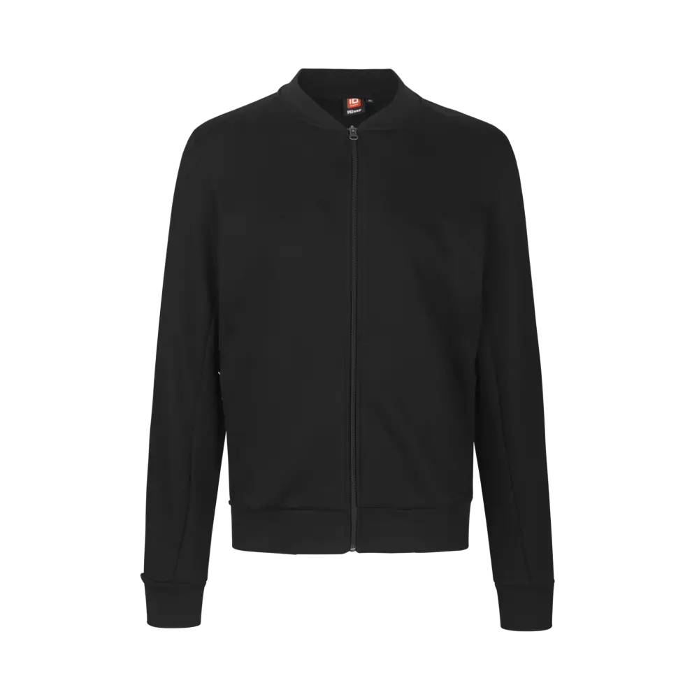 ID Pro Wear cardigan sweat 0366 -College takki logolla - Musta / XS - Hupparit