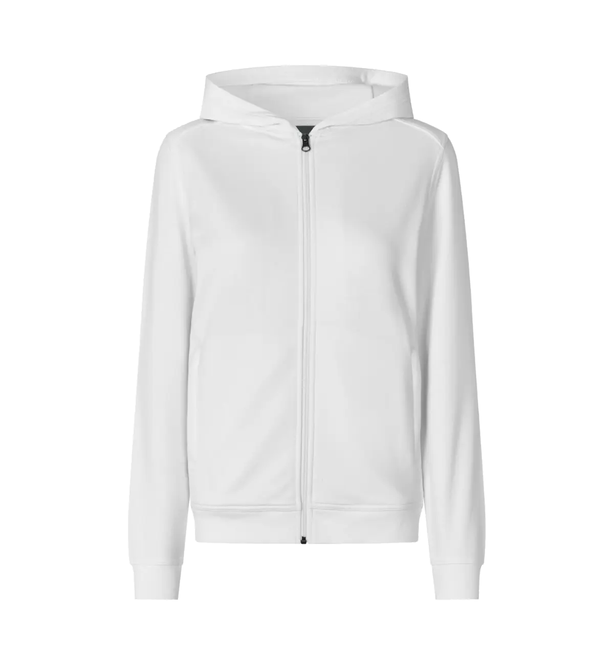 ID PRO Wear CARE 0389 naisten vetoketjuhuppari, valkoinen, edestä