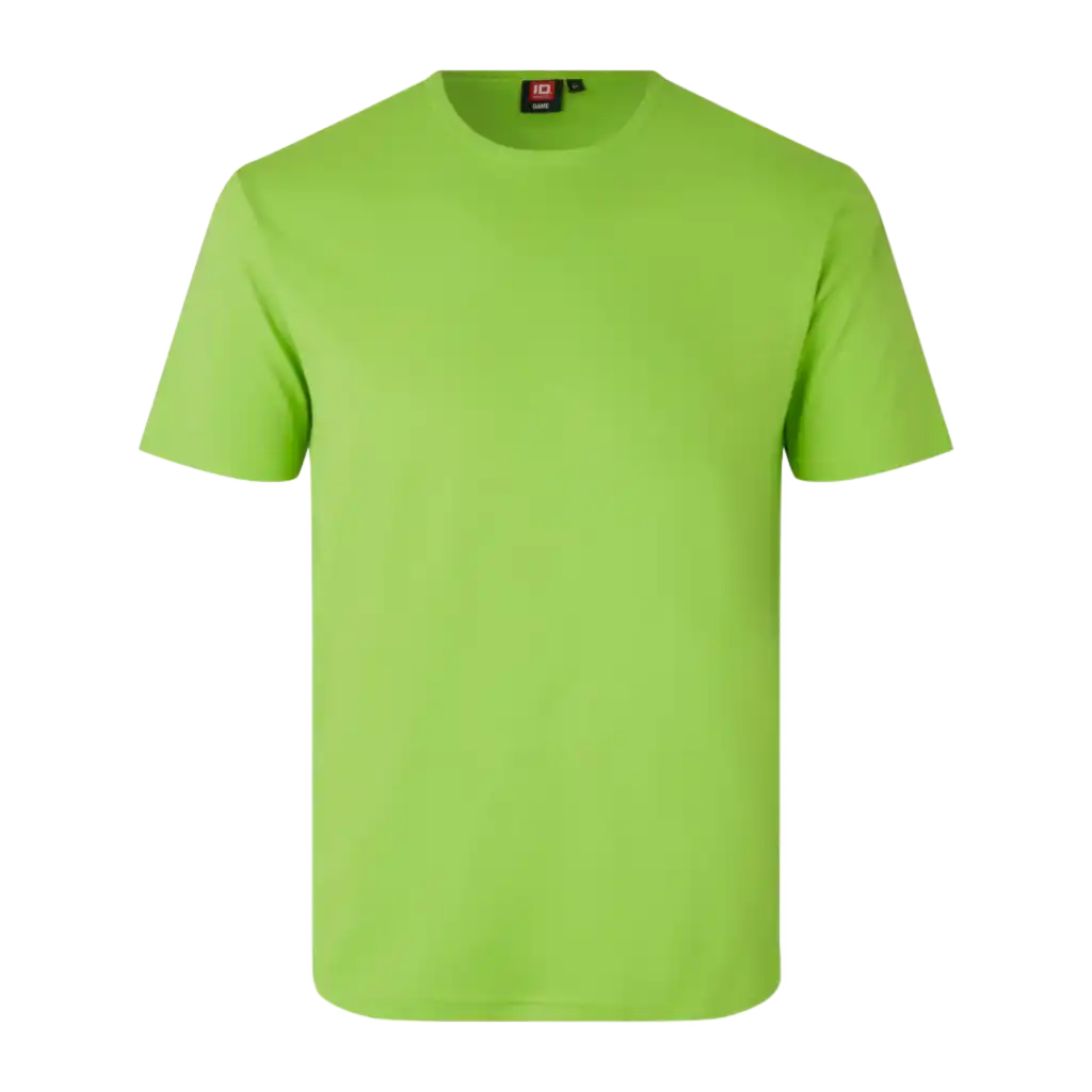 Lime Interlock T-paita ID® 0517 – raikas lime-vihreä miesten t-paita omalla logolla