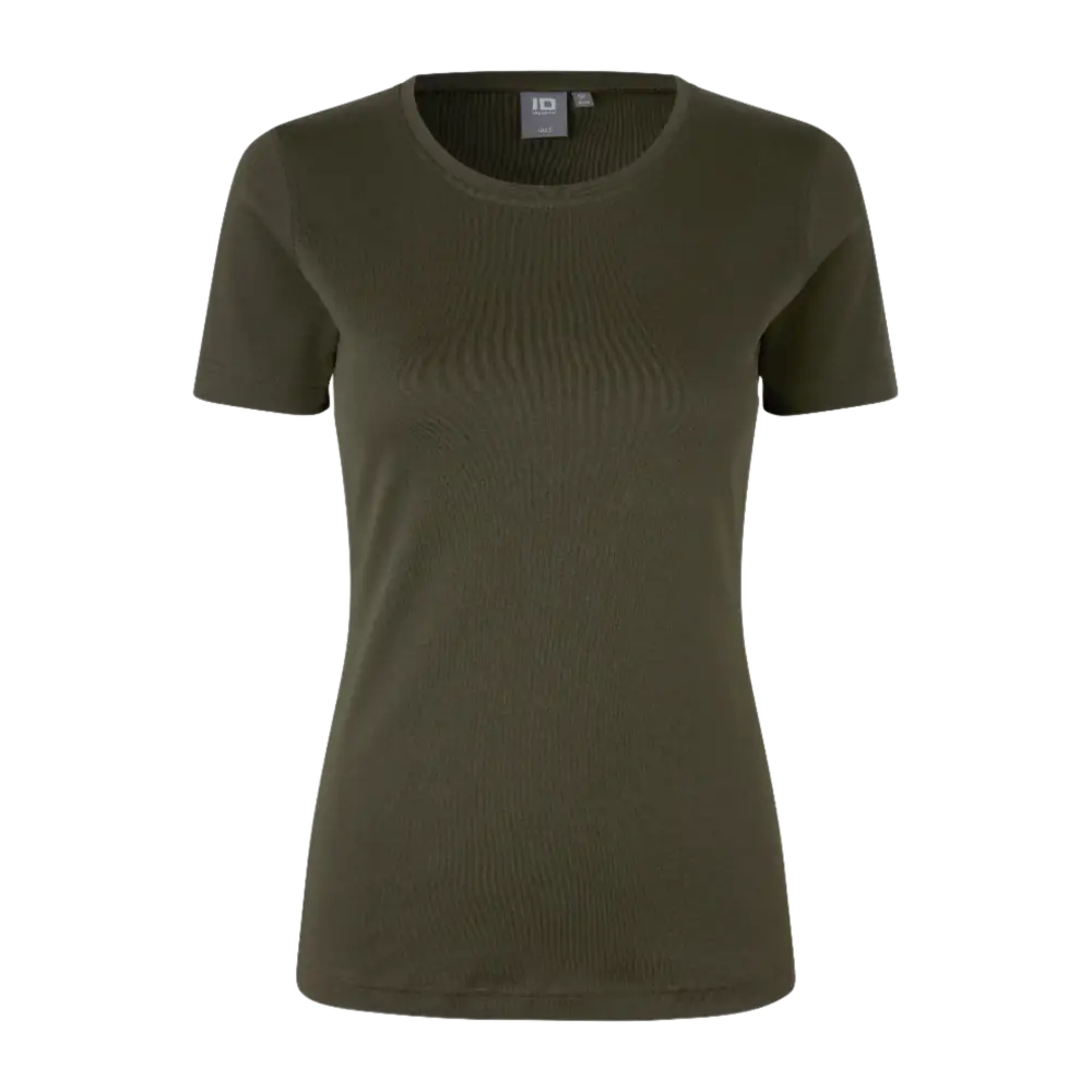 Interlock T-paita naiset-Olive-ZigiZagi