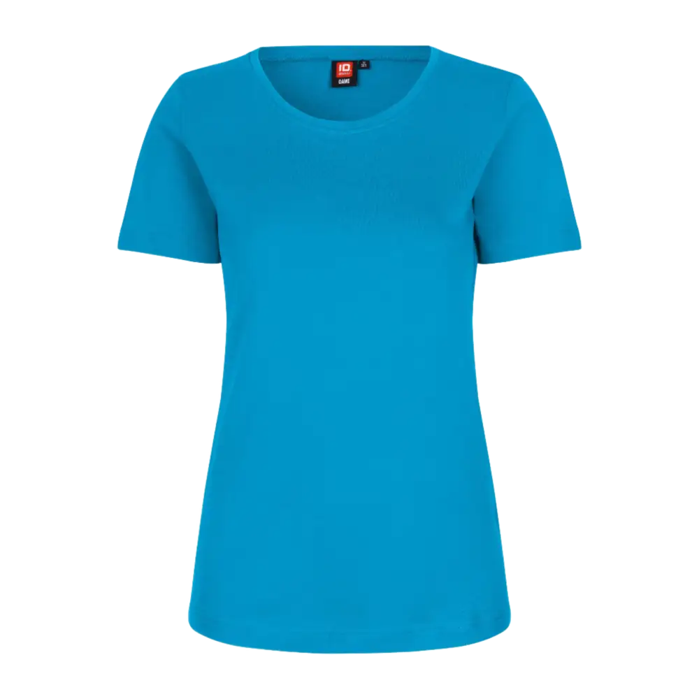 Interlock T-paita naiset-Turquoise-ZigiZagi