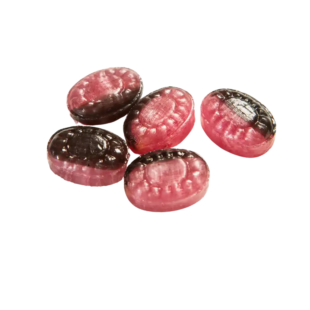 Käärekarkki omalla logolla-POWDER PACKED RASPBERRY/LIQUORICE-ZigiZagi