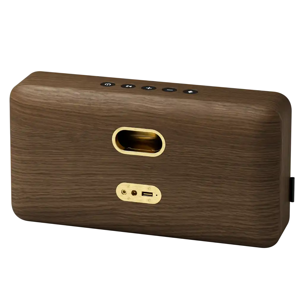 Bluetooth kaiutin Move Wood Smoked Oak. Kuva takaa 