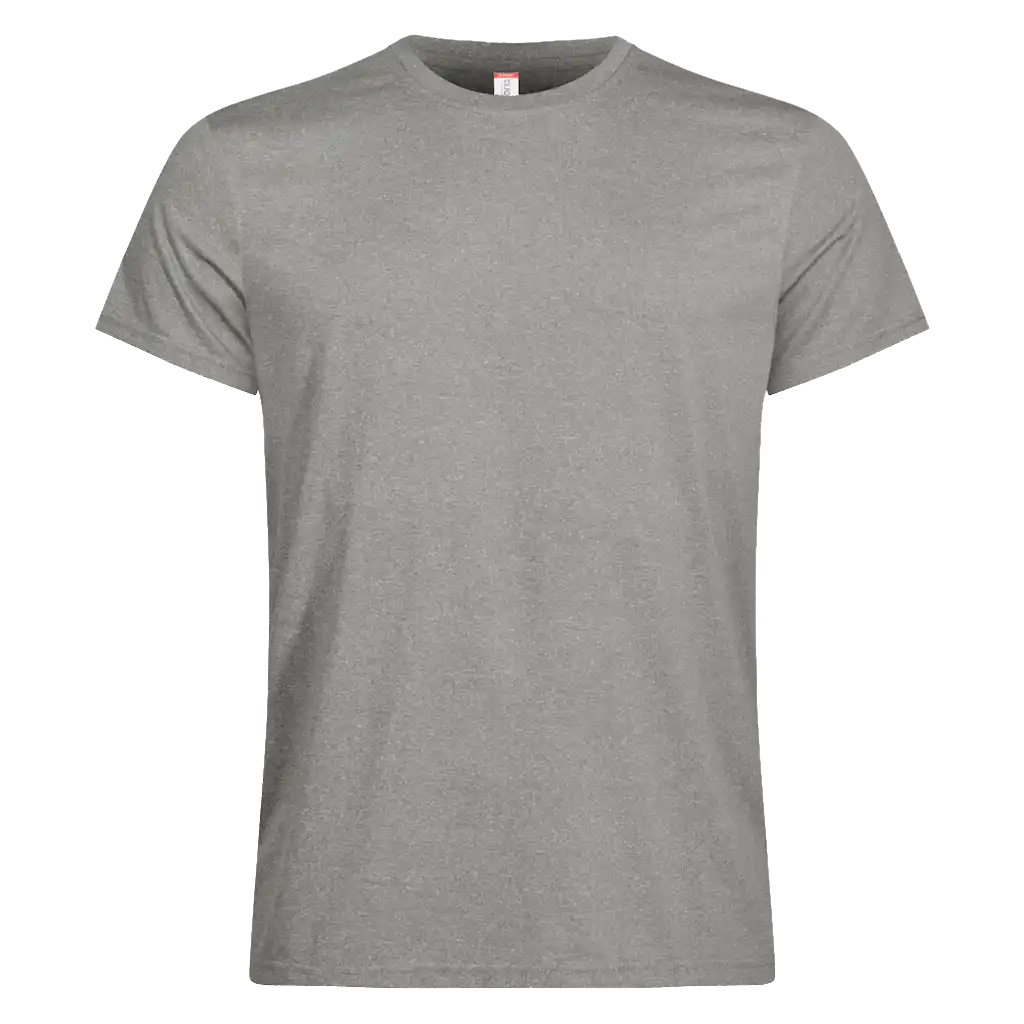 Miesten tekninen t-paita Clique Basic Active-T meleerattu harmaa – yrityspaita logolla