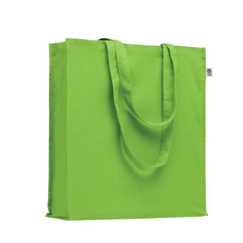 Luomupuuvillasta valmistettu ostoskassi 220 gr/m² alk.3.95€ - Lime - KOTI JA HYVINVOINTI