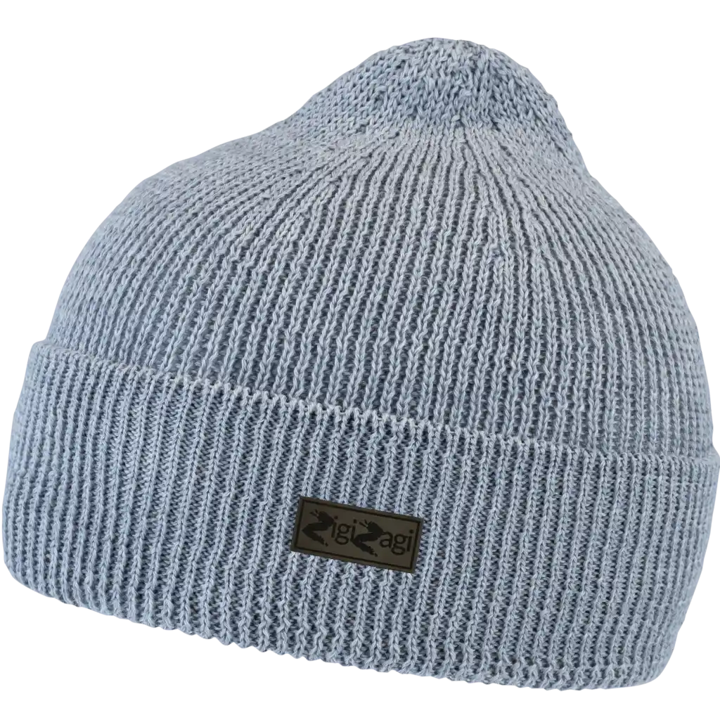 Harmaa Kuru 100% Merinovillapipo omalla logolla - Lasermerkatulla merkillä toteutettu oma logo.