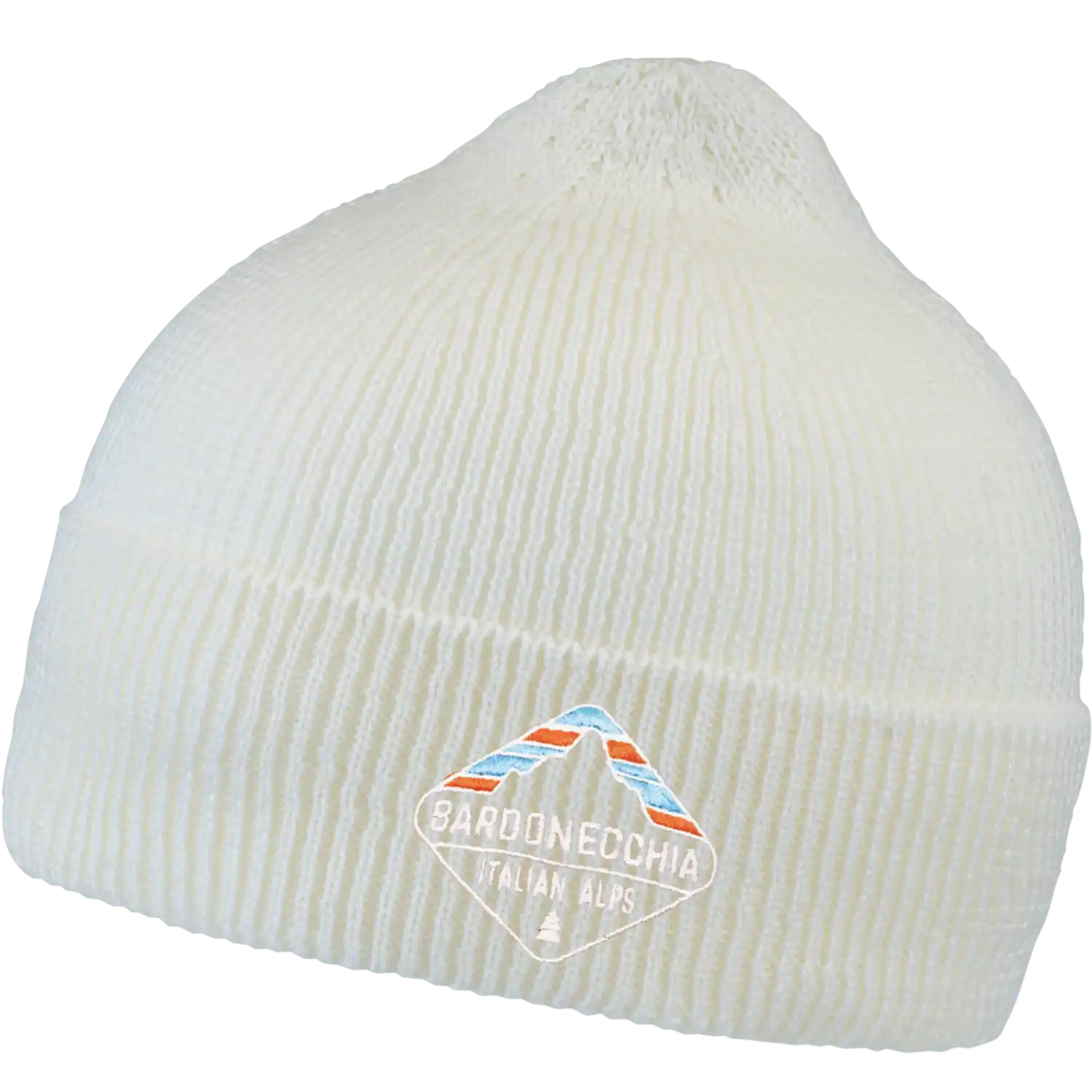 Kuru 100% Merinovillapipo omalla logolla - Luonnonvalkoinen brodeerauksella toteutettu oma logo.