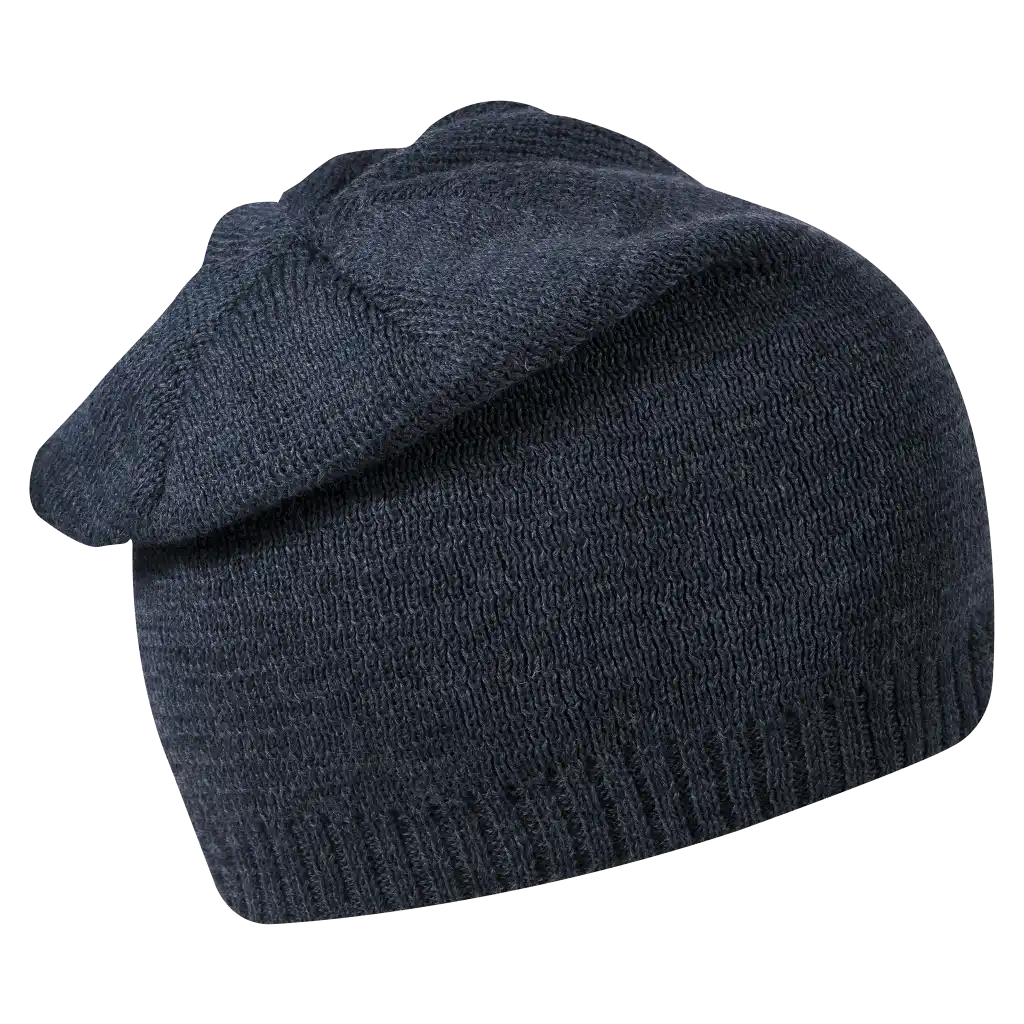 Extended Naisten Merinovillapipo omalla logolla (coFEE 3034) - Harmaa