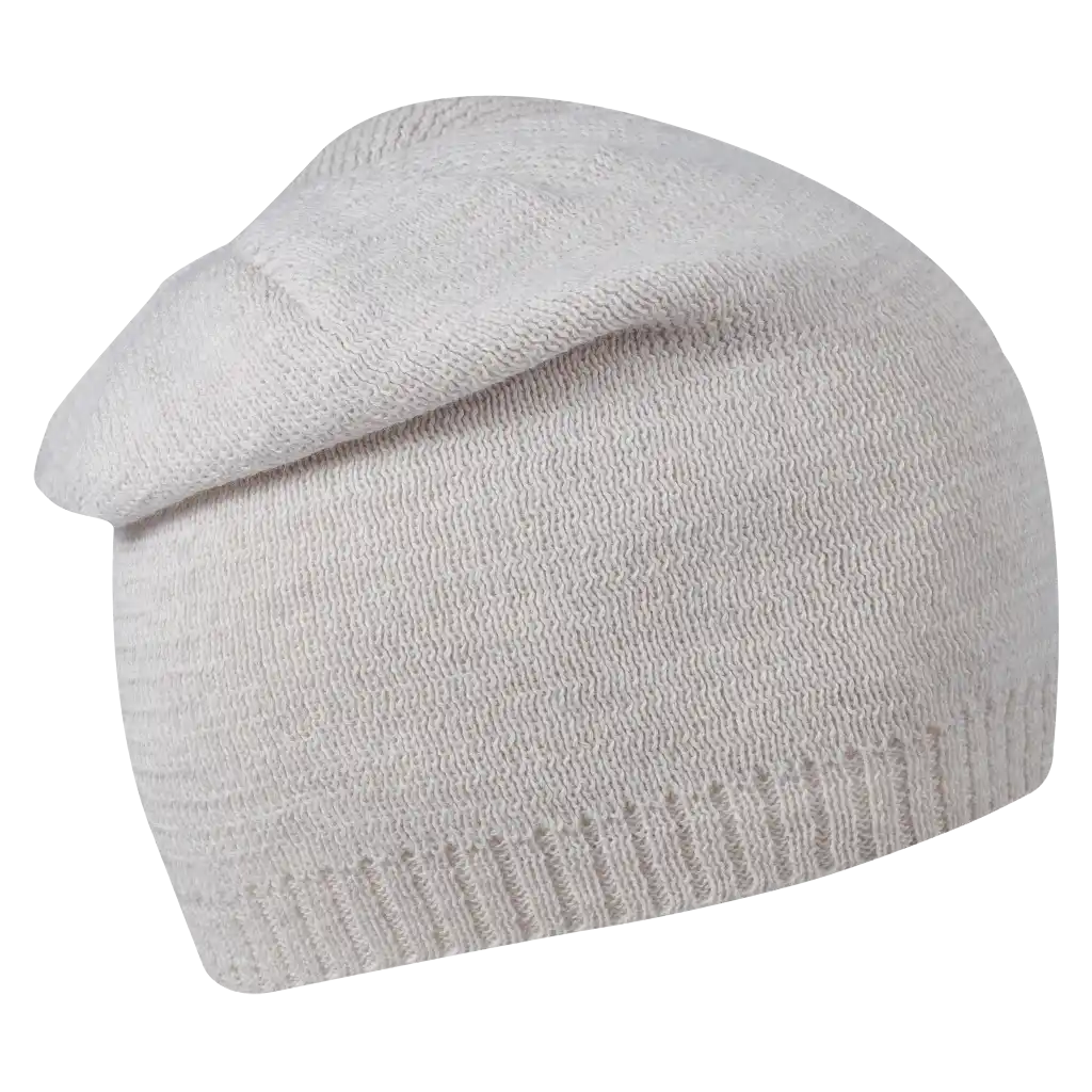 Extended Naisten Merinovillapipo omalla logolla (coFEE 3034) - Luonnon valkoinen