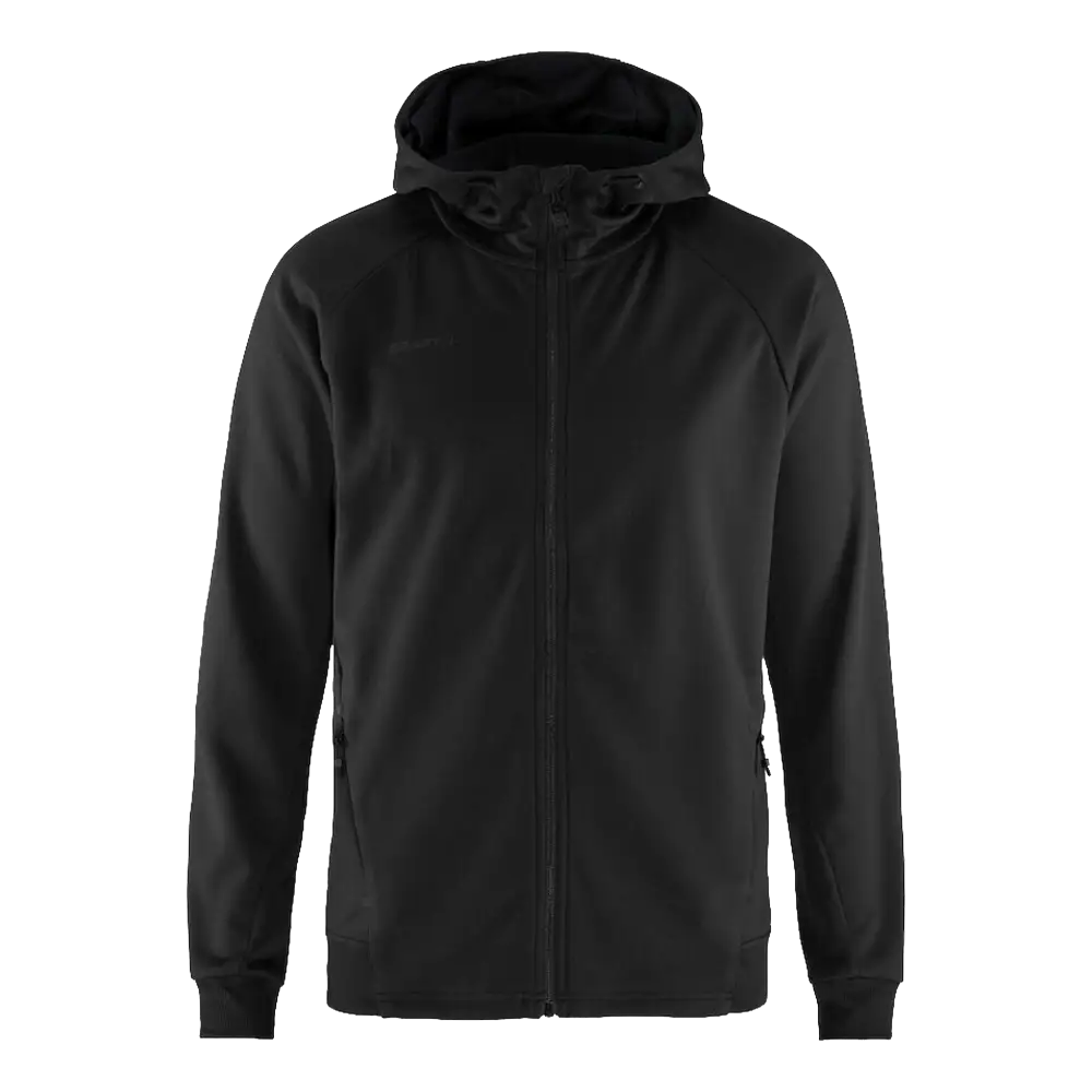 Takki omalla logolla - CRAFT ADV UNIFY FZ HOOD Black -ZigiZagi