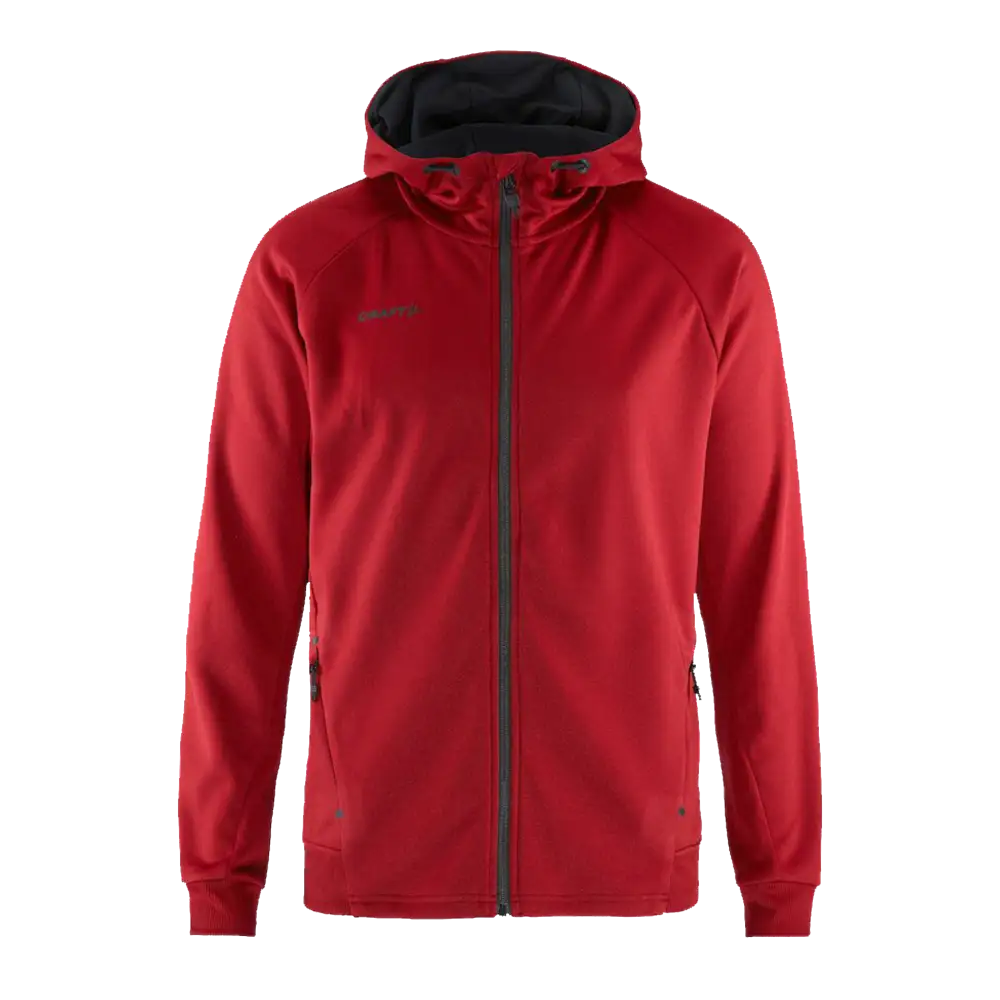 Takki omalla logolla - CRAFT ADV UNIFY FZ HOOD Bright Red -ZigiZagi