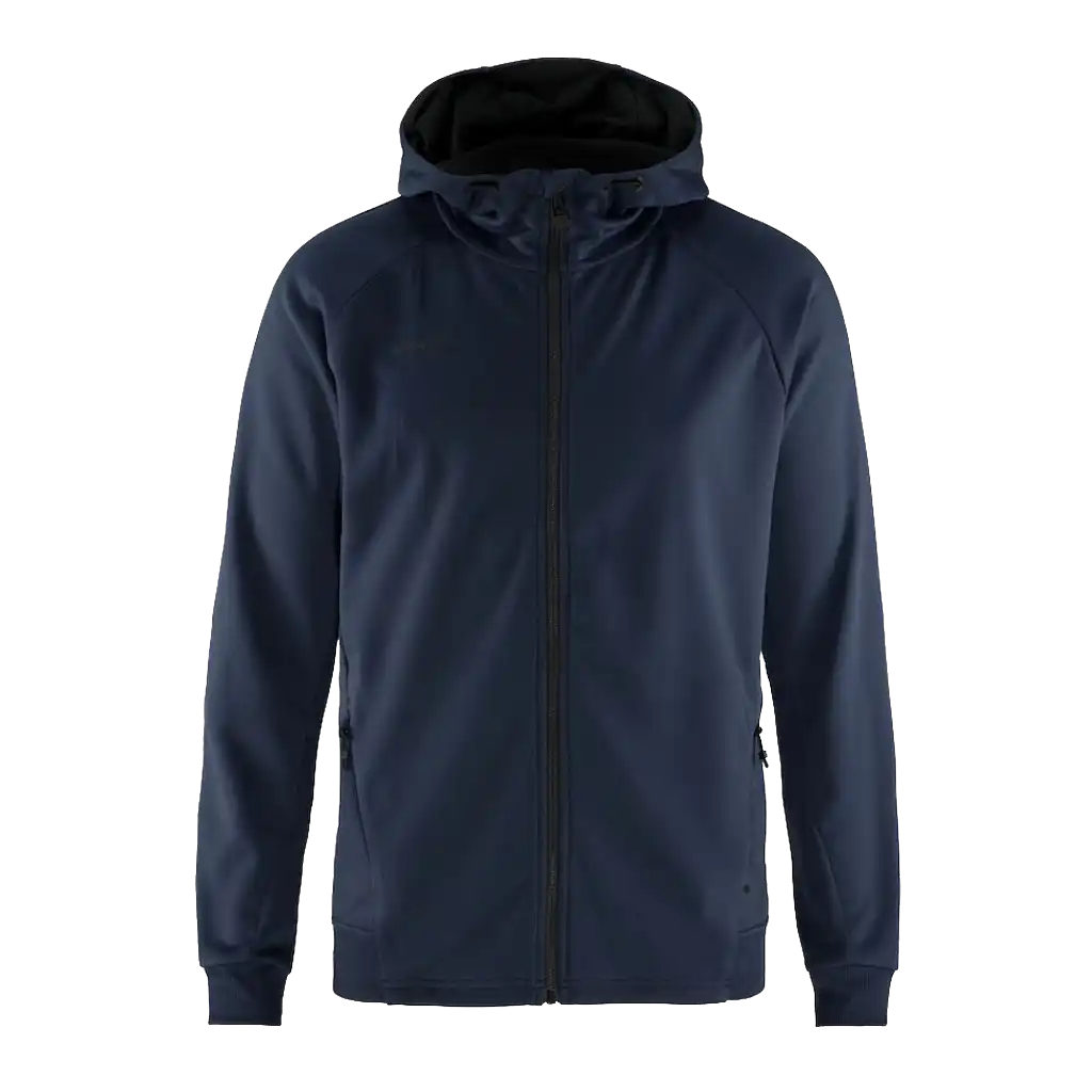 Takki omalla logolla - CRAFT ADV UNIFY FZ HOOD Navy -ZigiZagi