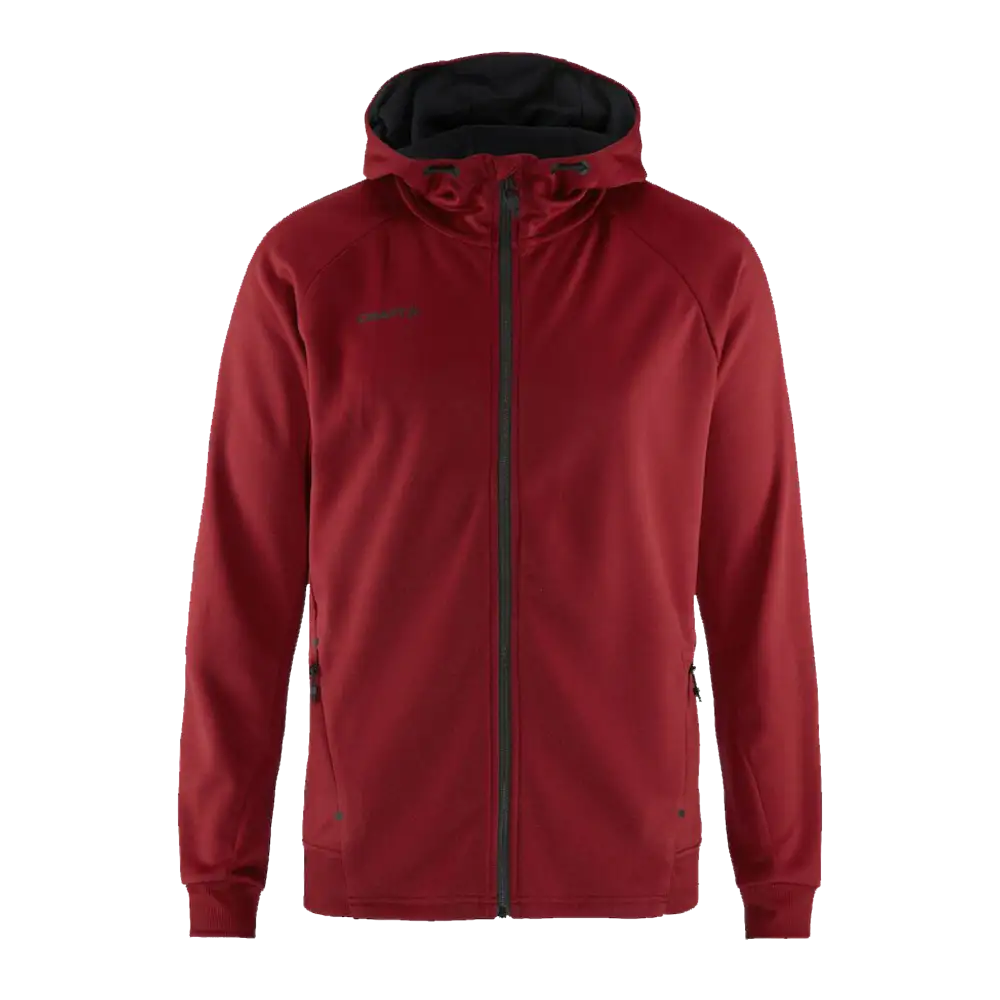 Takki omalla logolla - CRAFT ADV UNIFY FZ HOOD Rhubarb -ZigiZagi