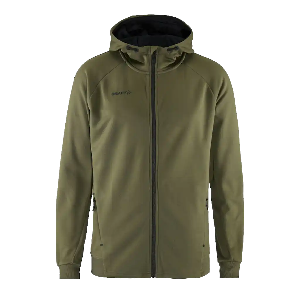 Takki omalla logolla - CRAFT ADV UNIFY FZ HOOD Woods -ZigiZagi