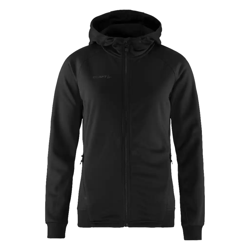 Takki omalla logolla - CRAFT ADV UNIFY FZ HOOD W Black -ZigiZagi